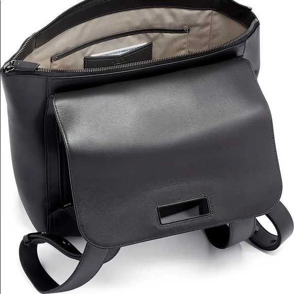 TUMI Genna Leather Backpack - Pepper - Picture 4 of 10